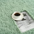 thumbnail image 3 of Junovo Super Soft Fluffy Area Rugs Modern Shag Rug for Bedroom Living Room,Cute Carpets for Kids Nursery Girls Home Dorm,6'x9',Matcha Green, 3 of 8
