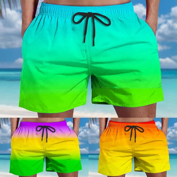 XINPING Swim Trunks Men 5 Inch Slim Fit Floral Swim Trunks Quick Dry Swimming Swimsuit Beach Shorts Big and Tall Stretch Fabric Fishing Shorts for Men