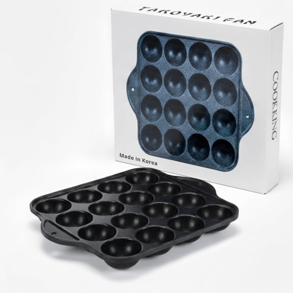 CookKing - TAKOYAKI Nonstick Grill Pan/Cooking Plate, Made in Korea Standard