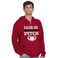 thumbnail image 4 of Soccer Player Legend of the Pitch Zip Hoodie Sweatshirt Men Brisco Brands 2X, 4 of 6