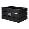 Pure Cycles Wooden City Crate Matte Black Wood 12.5`x9.75`x7.25`