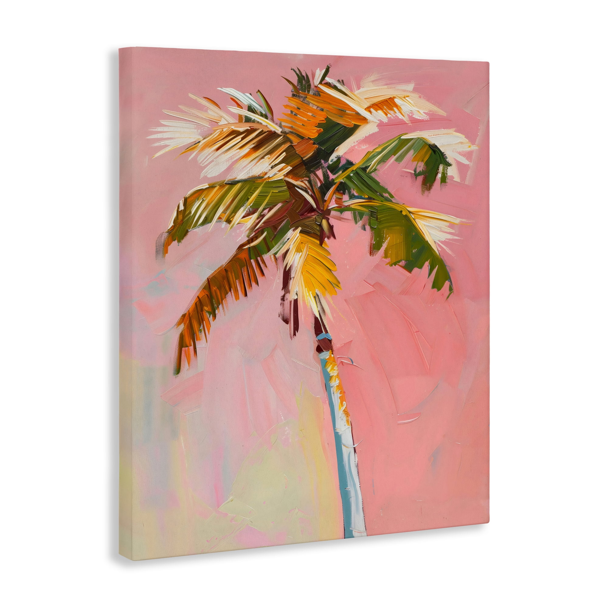 Stupell Industries Pink Palm Summer Oasis Canvas Wall Art, design by The Prints Vibe