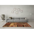 thumbnail image 3 of Ahgly Company Indoor Square Patchwork Brown Transitional Area Rugs, 6' Square, 3 of 4