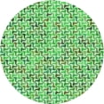 thumbnail image 1 of Ahgly Company Machine Washable Indoor Round Transitional Dark Lime Green Area Rugs, 8' Round, 1 of 7