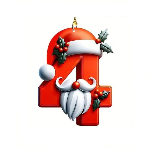 LADIGASU Colgante Digital Acrílico Plano Árbol de Navidad Decoración de Fiesta En Casa Regalo Colgante Liquidación 1X Listado