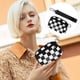 thumbnail image 4 of Portable Waterproof Wristlet Pouch - Clear Card Slot Plaid Clutch, Polyester Zip Wallet, Breathable Lightweight Wear-Resistant Travel Organizer Bag, 4 of 5