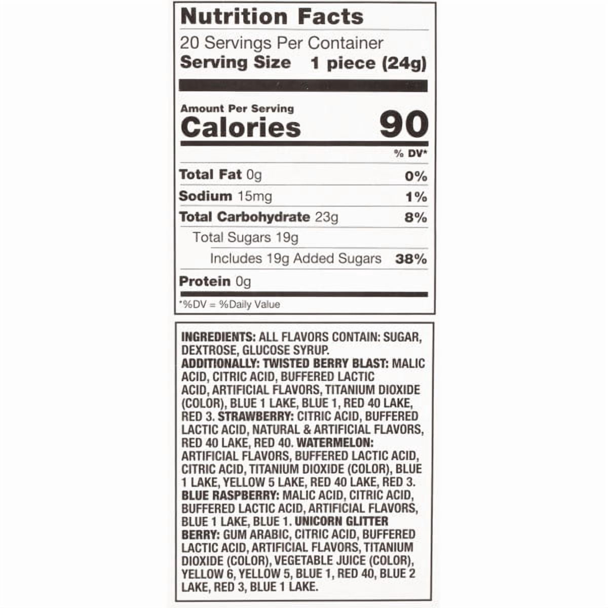 Baby Bottle Pop, Assorted Flavor Lollipops, Gluten-Free, 1.1 oz, 1 Count (Flavor May Vary)
