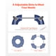thumbnail image 3 of VEVOR - Carretilla para basura con 4 ruedas bloqueables, capacidad de 200 kg, base redonda con ruedas, ajustable de 38 a 58 cm, resistente, carrito para plantas, carrito rodante multifuncional, 3 of 9