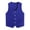 Blue, variant on Unisex Adults Solid Color Volunteer Activity Uniform Vest Waiter Bartender Waistcoat for Women Men Black M