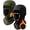 Black+Armygreen, variant on 1 Pack Balaclava Face Ski Mask with Movable Deisgn for Men Women-Fleece Winter Face Covering for Cold Weather Skiing Outdoor Work(Black)