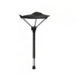 thumbnail image 1 of Taburete plegable para acampar, silla de playa, portátil, carga 275 libras, plegable Negro, 1 of 8
