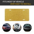 thumbnail image 5 of Zufioo Gold Shiny Print Car Aluminum Front License Plate, 12x6 Inch Decorative Personalized Car License Plate Car Accessories, 5 of 8