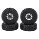 thumbnail image 2 of Ruedas Y Neumáticos RC, 4 Piezas 70 Mm OD. DI De 40 Mm. Accesorios De Neumáticos Para El Terreno Barro Pantano, Reemplazo Para MN82, LC79 RC, 2 of 7