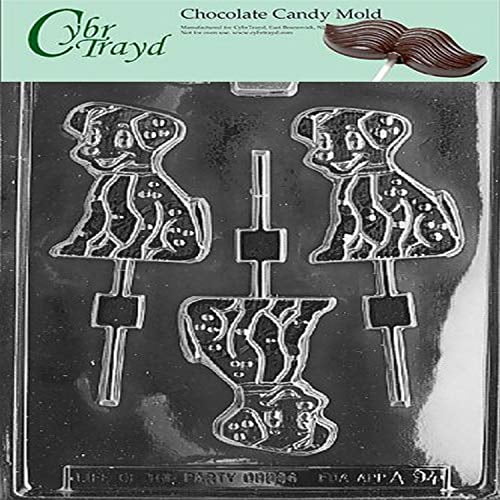 CybrtraydPlain Record Miscellaneous Chocolate Candy Mold with Packaging Bundle Includes 25 Cello Bags 25 Gold Twist Ties and Chocolate Molding Instructions