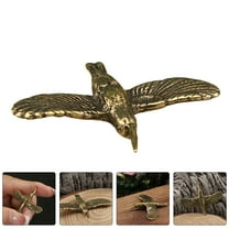 PAMINGONO Brass Hummingbird Figurine Golden Metal Decor for Home Display