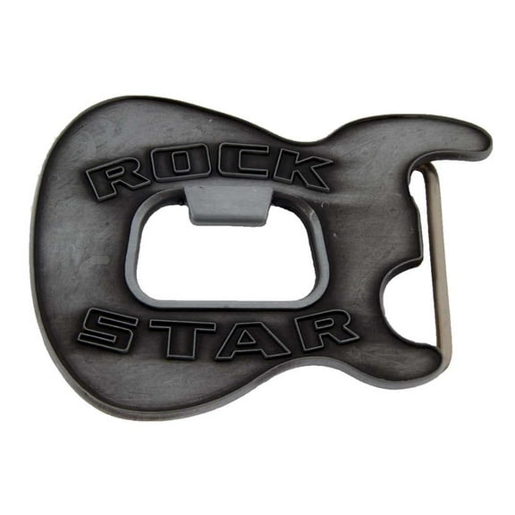 Guitar Bottle Opener Belt Buckle Music Bar Joke Unisex Fashion Costume Metal New