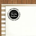 thumbnail image 2 of Printtoo Self Inking Custom Round Christmas Wishes Return Address Rubber Stamp Personalized Stamper-Black, 2 of 4