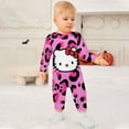 thumbnail image 3 of Hello Kitty Baby Footless Rompers, Long Sleeve Baby Onesie Jumpsuit for Boys Girls, 3 of 8