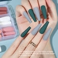 thumbnail image 3 of Uñas postizas de cobertura total con prensa de ataúd para mujeres y niñas, 10 tamaños, 240 piezas, 1075, 3 of 5