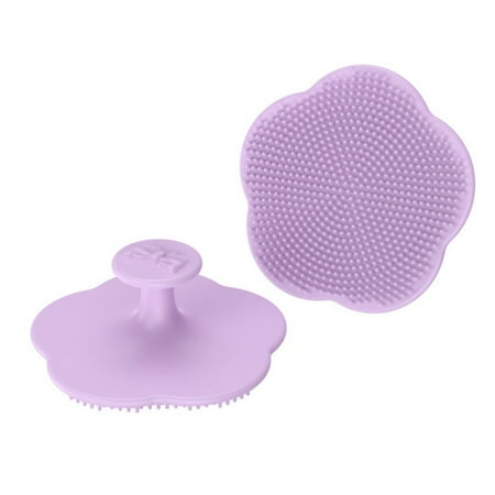 Dsseng Flower shape baby silicone shampoo brush baby bath massage brush to dandruff newborn shampoo brush