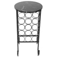 thumbnail image 1 of Wine Racks Cabinets, Industrial Style Free Standing Wine Holder 15 Bottles Wine Storage Rack Shelf Organizer Kit With Hex Wrench Foot Pad, 15.9 X 13 X 29.1in, 1 of 8