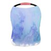 ECZJNT Blue Purple Teal Texture Nursing Cover Baby Breastfeeding Infant Feeding Cover Baby Car Seat Cover