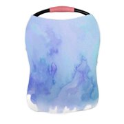 ECZJNT Blue Purple Teal Texture Nursing Cover Baby Breastfeeding Infant Feeding Cover Baby Car Seat Cover