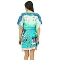 thumbnail image 5 of Bimba Womens Rayon Short Caftan Beach Cover Up Printed Drawstring Casual Kaftan, 5 of 7