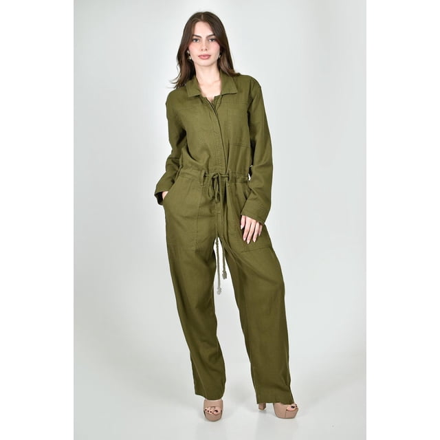Overol con jareta Roman Fashion /Juvenil, 8242 (Verde militar) verde oscuro G
