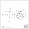 thumbnail image 2 of Rear Dynamic Friction Company GEOSPEC Coated Brake Rotor 604-76139 (1) For 2008-2013 Toyota Highlander, 2 of 2