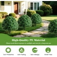 thumbnail image 5 of Holloyiver Artificial Topiary Ball Tree Set of 2,Artificial Boxwood Topiary Ball Bush for Outdoor with Spike,Weatherproof Fake Round Topiary Shrub Plant for Front Porch Planter for Home Office, 5 of 6