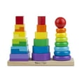 thumbnail image 1 of Melissa & Doug Geometric Stacker - Wooden Educational Toy, 1 of 7