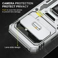 thumbnail image 5 of KOMI for Google Pixel 9a Case with Screen Protector and with Camera Cover, 360°Military Grade Rotatable Kickstand (Heavy Duty) Shockproof Protective, Case for Google Pixel 9a Silver, 5 of 5