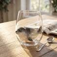 thumbnail image 3 of SLYNSHome Stemless Wine Glass Sea Animals Printed Design, Clear Coastal Nautical Tumbler For Wine Water, Ocean Lover Home Bar Decor, 3 of 5