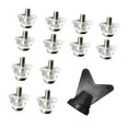 thumbnail image 4 of 12 Piezas Tacos de Fútbol Reemplazo Profesional con Llave de Nylon Metal Rosca Antideslizante para Botas Entrenamiento Competencia Adecuado para Jugad 13 mm 16 mm, 4 of 8