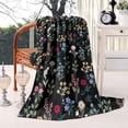 thumbnail image 2 of Pioneer Flower Floral Print Pattern Blanket,Comfortable Soft Lamb Wool Throw Blanket,All Season,Warm Lightweight Blankets for Sofa Bed Couch Living Room Chair,40"x50", 2 of 4