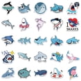 thumbnail image 1 of Cartoon Cute Shark Waterproof Sticker Luggage Guitar Notebook DIY Sticker Decoration Baby Prop, 1 of 5