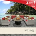 thumbnail image 2 of New Haven 8 Piece Outdoor Wicker Patio Furniture Set 08f, 2 of 7