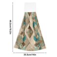 thumbnail image 3 of 2PCS Velcro Hangable Hand Towels Quick-Drying Hanging Kitchen Towels for Kitchen & Bathroom Natural Abstract Shapes, 3 of 7