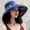 Navy, variant on Dyfzdhu Sun Hats for Women Large Brim Double Sided Wear Ethnic Style Sunscreen Beach Bucket Hat Red