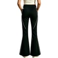 thumbnail image 4 of Trendfront Girls Trendy Flare Pants Solid Color Stretch Bell Bottom Trousers Back To School Casual Outfit Everyday Wear Bottoms, 4 of 4