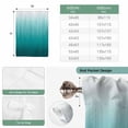 thumbnail image 6 of Teal Ombre Balloon Curtains for Windows, Bedroom Curtains 54 Inch Length, Contemporary Gradient Abstract Art Tie Up Curtains Panels Thermal Insulated Bathroom Curtains Window 42"x54", 6 of 8