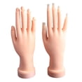 thumbnail image 2 of Nail Trainning Bendable Table Mount Manicure Practice Hand Soft Flexible Mannequin Hand Nail Art Trainer Manicure Practice Tool, 2 of 8