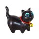thumbnail image 1 of Mini Estatuilla de Gato, Estatua de Gato de Madera Artesanal, Escultura de Gato Decorativa Encantadora, Figura de Gato en Miniatura para Estantes, Gab, 1 of 9