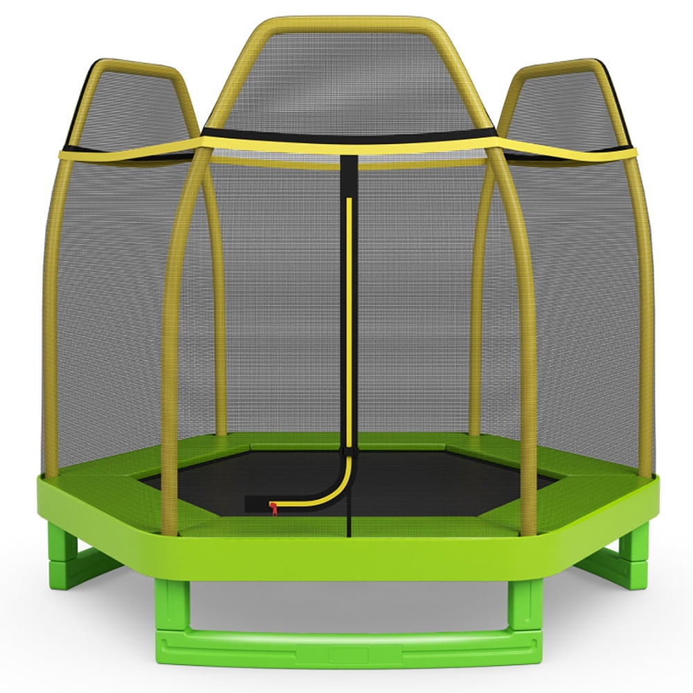 Aimee Lii 7 Feet Kids Recreational Bounce Jumper Trampoline, Outdoor Kids Trampoline, Green Aimee Lii 7 Feet Kids Recreational Bounce Jumper Trampoline, Outdoor Kids Trampoline, Green