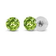 thumbnail image 4 of 18k White Gold 7 Ct Round Peridot Set of Necklace, Earrings & Bracelet For Women's Plated by Paris Jewelry, 4 of 6