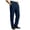 Navy #09, variant on Mens Dress Pants with Pockets, Elastic Waist Casual Business Pants,Regular Fit Straight Leg Work Pants, Pleated Front Slacks Pant 2XL