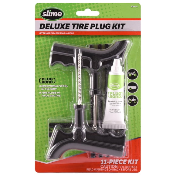 Kit de tapones para reparación de neumáticos Slime 2040-A Deluxe, 11 piezas