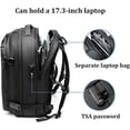 thumbnail image 3 of Mochila Globaltrek, Mochila Vacpack, Mochila táctica para computadora portátil, Mochila plegable, Unisex, 3 of 7