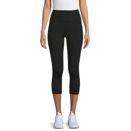 Avia Women's High Waist Capri Legging with Side Pockets, Sizes XS-XXL